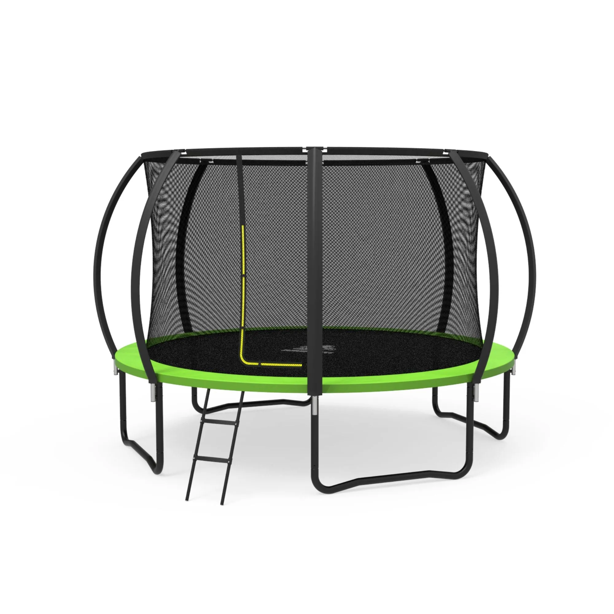 12' Trampoline Round With Safety Net JumpYeti