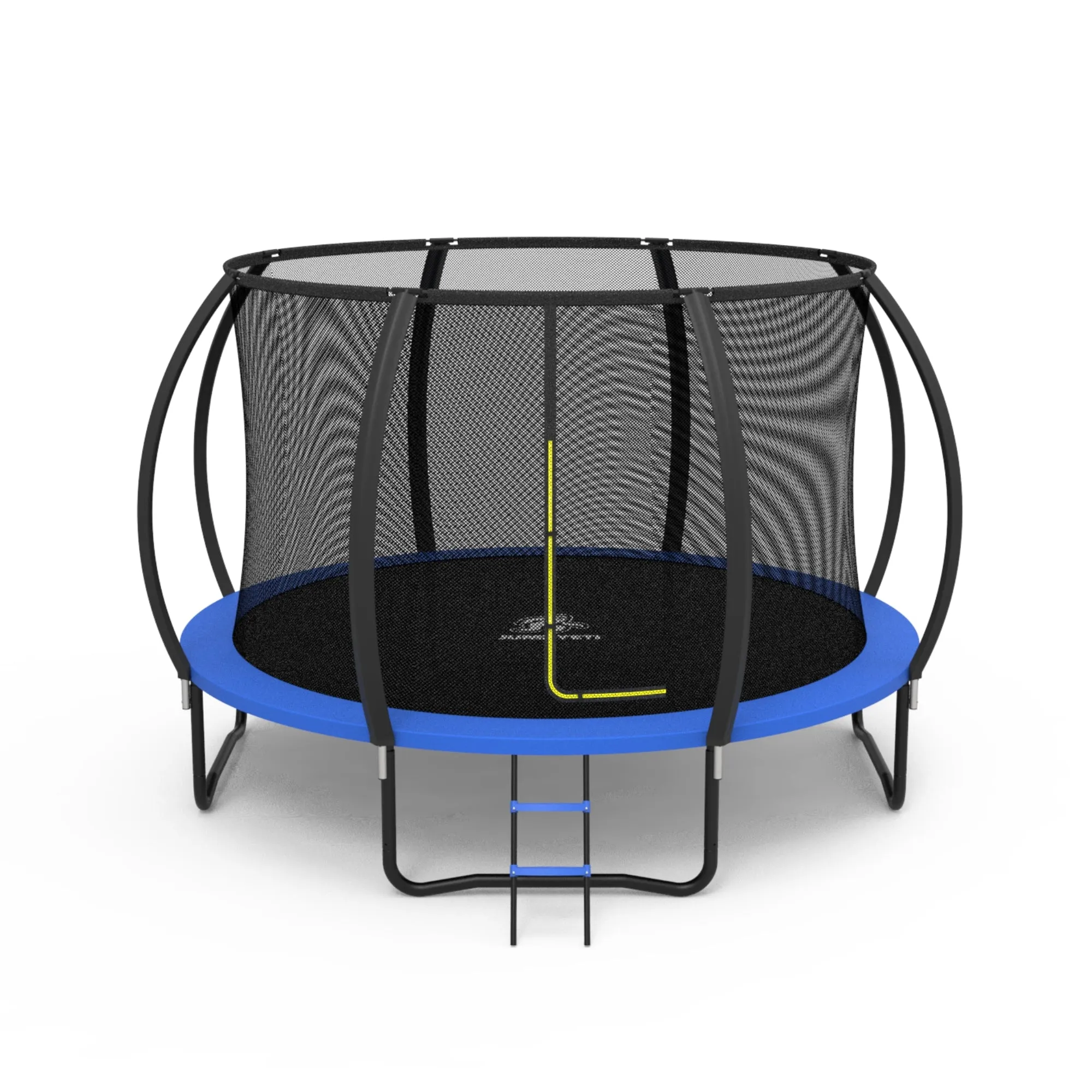 12' Trampoline Round With Safety Net JumpYeti