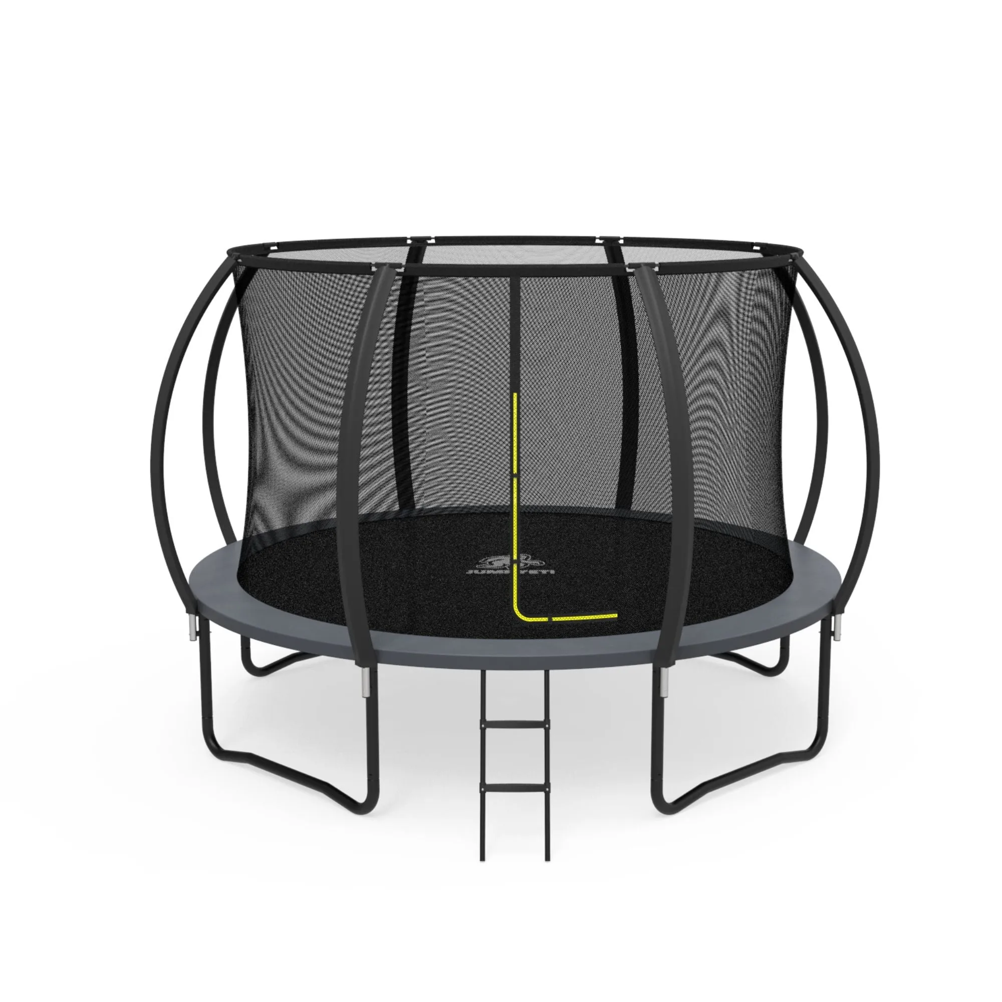 12' Trampoline Round With Safety Net JumpYeti