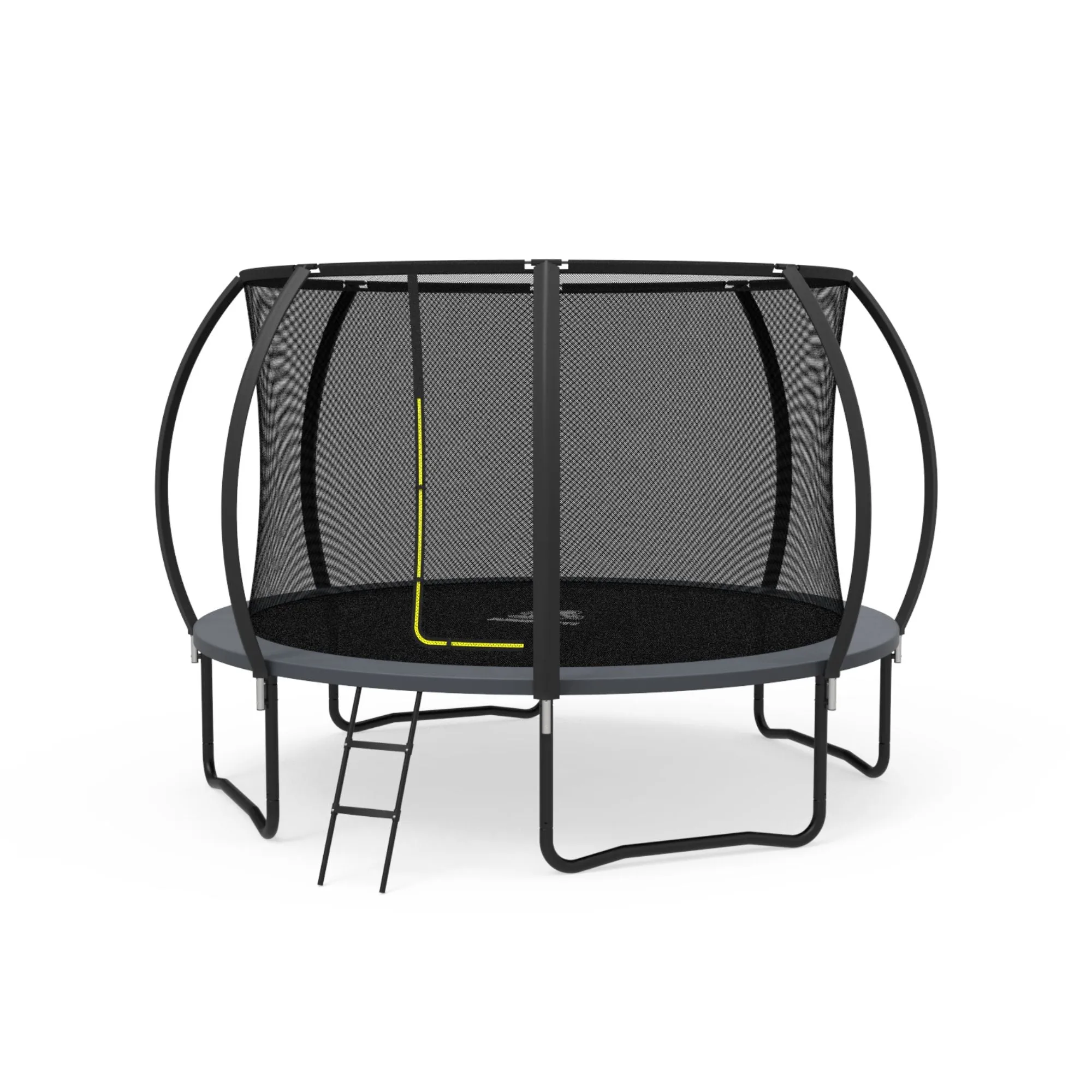 12' Trampoline Round With Safety Net JumpYeti