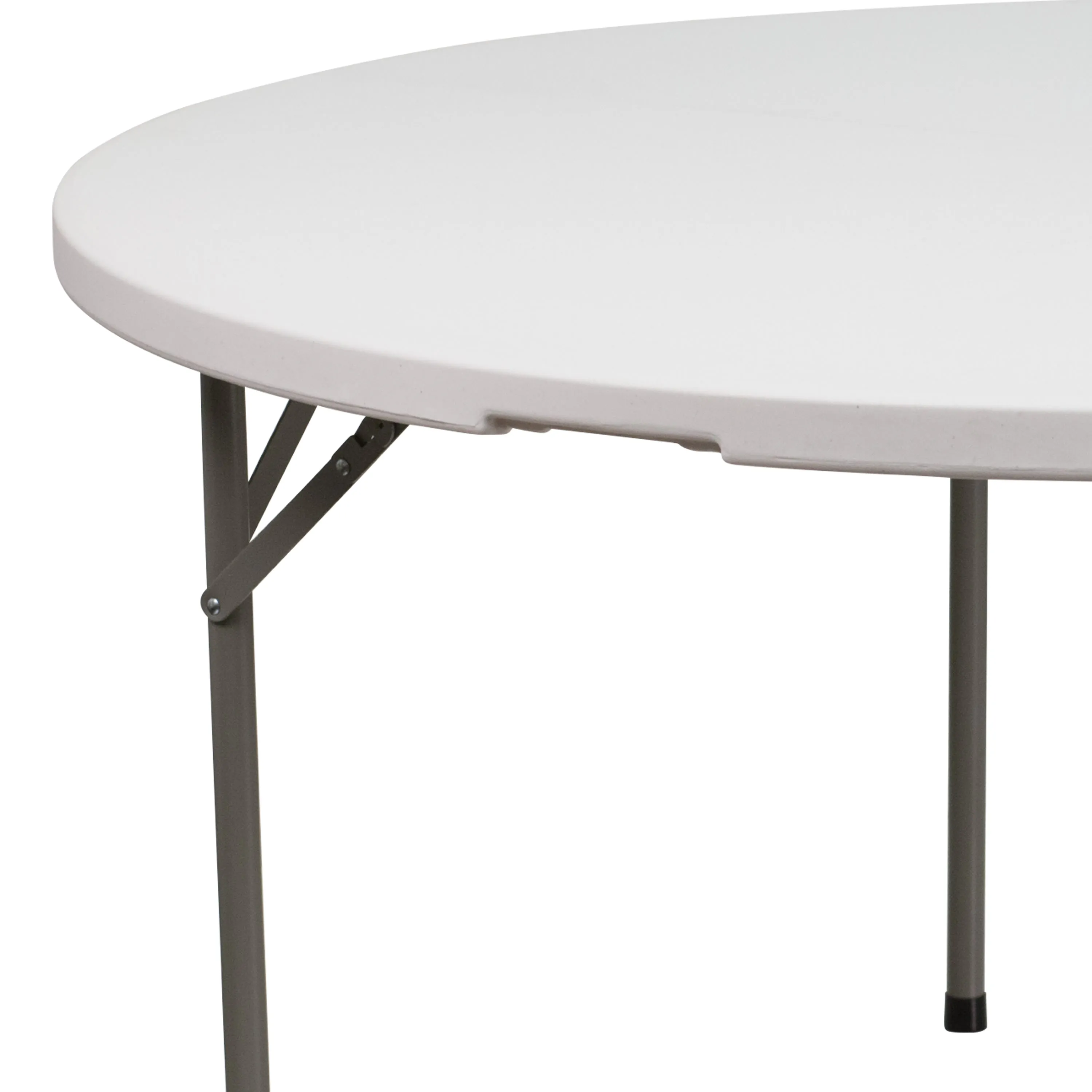 5-Foot Round Plastic Folding Table