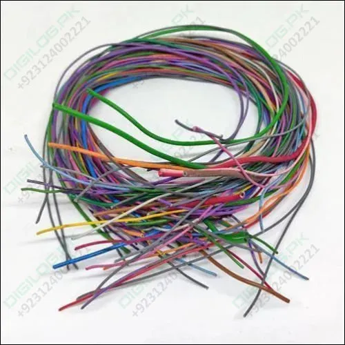 50grm Multiple Size Flexible Wires Jumper Wire Solder Able Wires Different Colors Mix Length Used In Pakistan