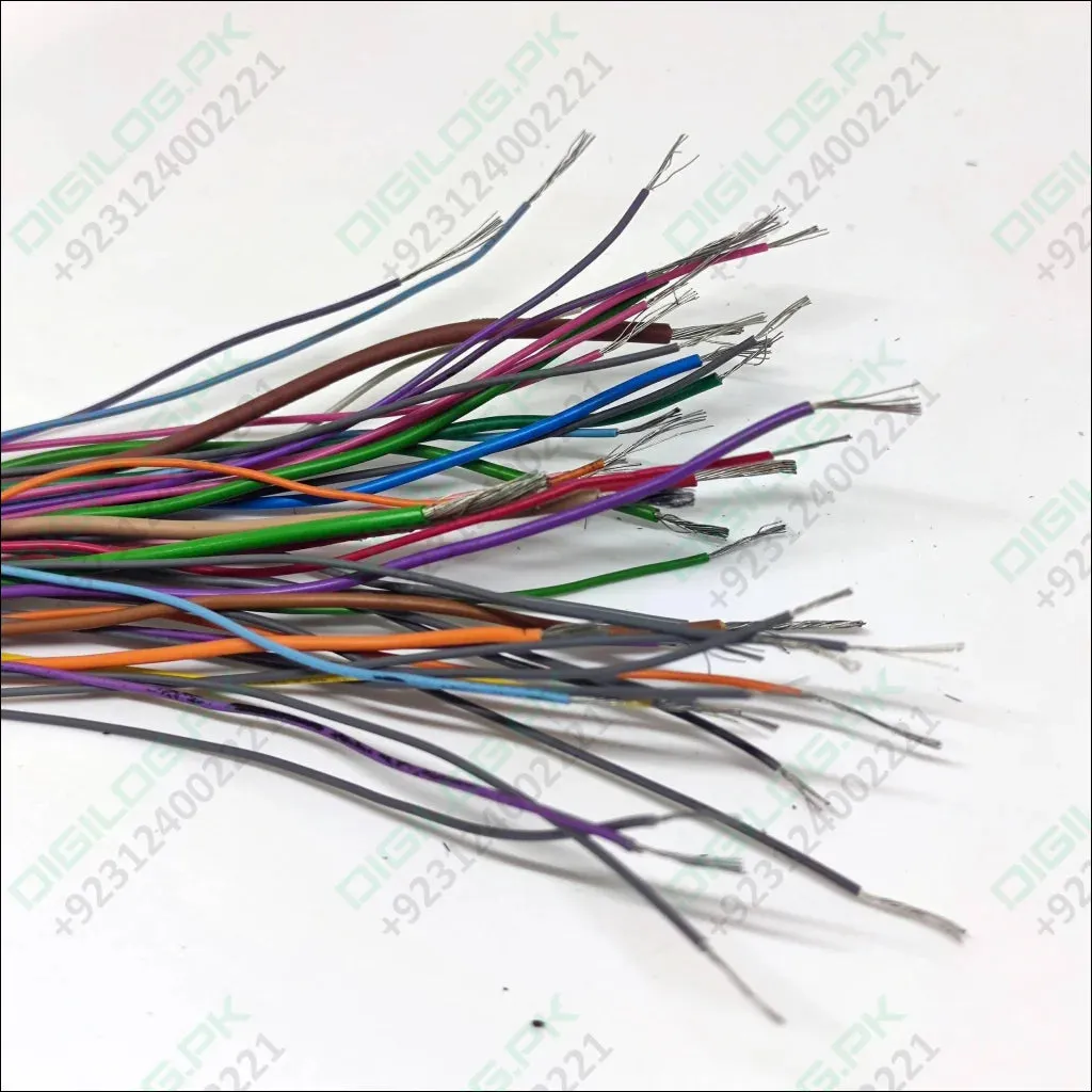 50grm Multiple Size Flexible Wires Jumper Wire Solder Able Wires Different Colors Mix Length Used In Pakistan