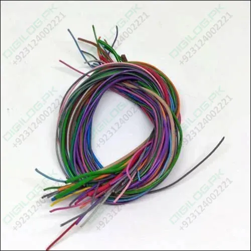 50grm Multiple Size Flexible Wires Jumper Wire Solder Able Wires Different Colors Mix Length Used In Pakistan