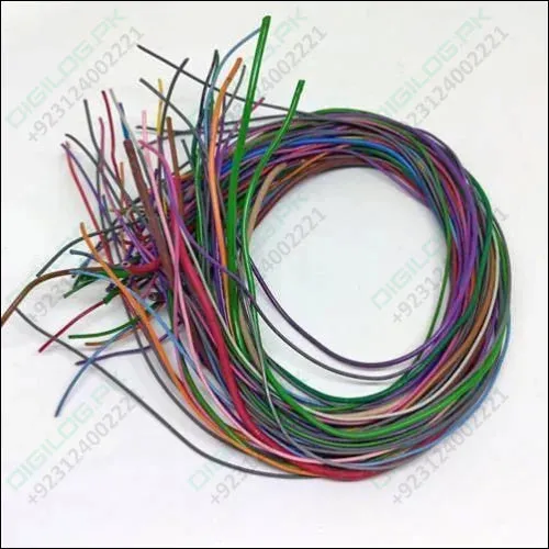 50grm Multiple Size Flexible Wires Jumper Wire Solder Able Wires Different Colors Mix Length Used In Pakistan