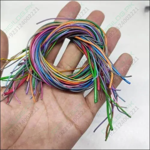 50grm Multiple Size Flexible Wires Jumper Wire Solder Able Wires Different Colors Mix Length Used In Pakistan