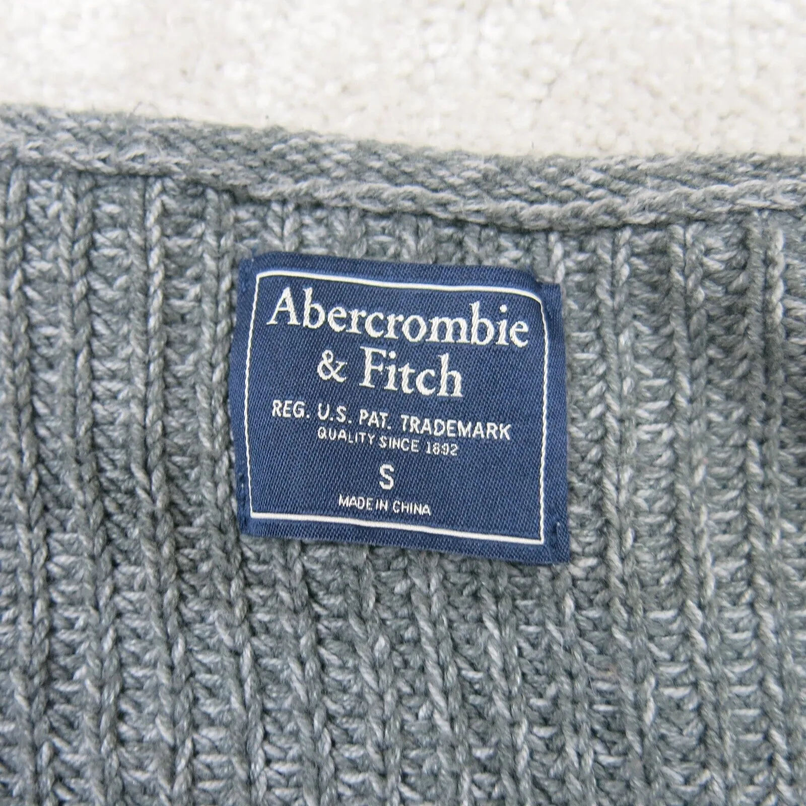 Abercrombie & Fitch Women Sweater Dress Knit Long Sleeve Heather Black SZ Small