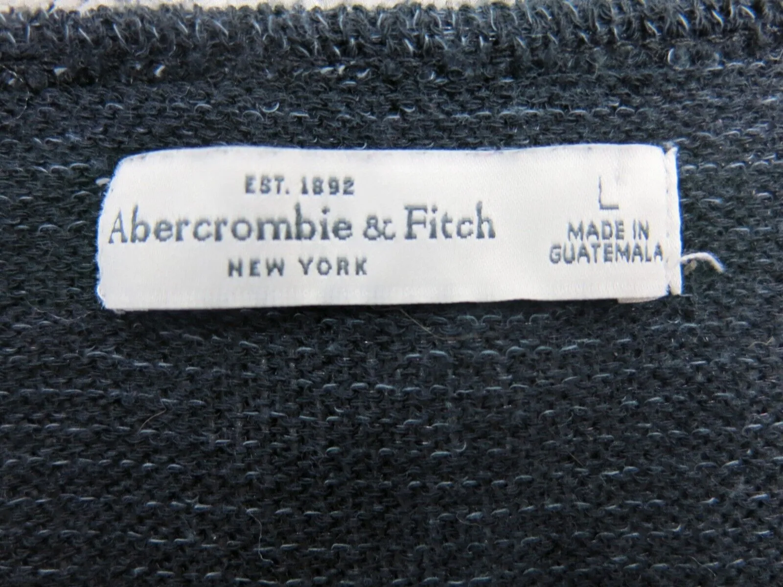 Abercrombie & Fitch Womens Sweater Dress Knitted Cap Sleeves Scoop Neck Black L