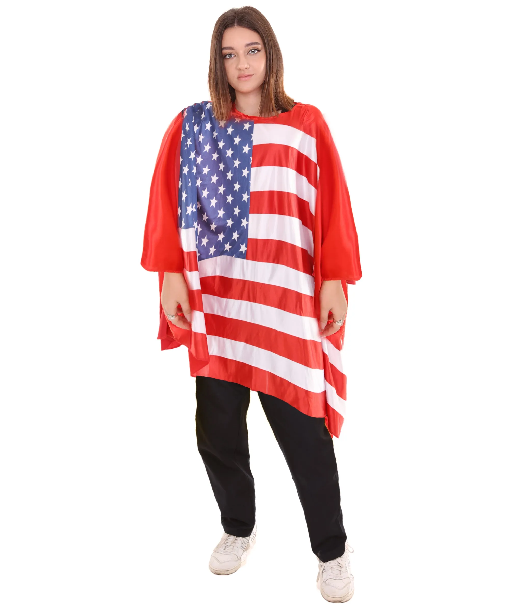 Adult Women's USA Flag Tunic Sports Costume | Patriotic Cosplay