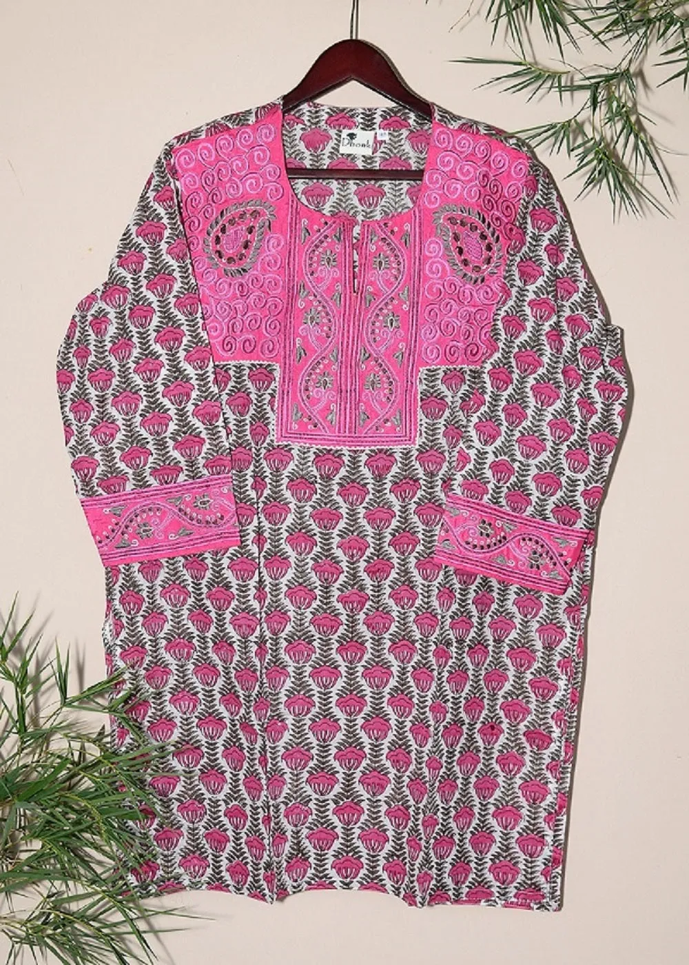 Ajanta Embroidered Hand Block Print Tunic