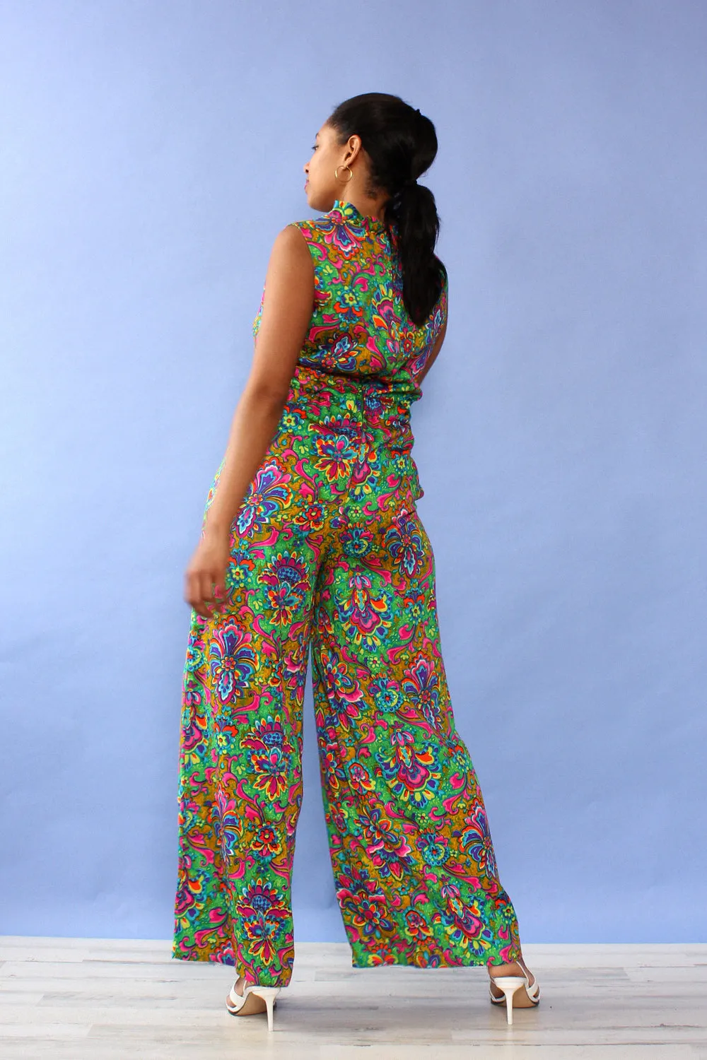 Alexa Vibrant Print Wide Leg Jumpsuit M/L