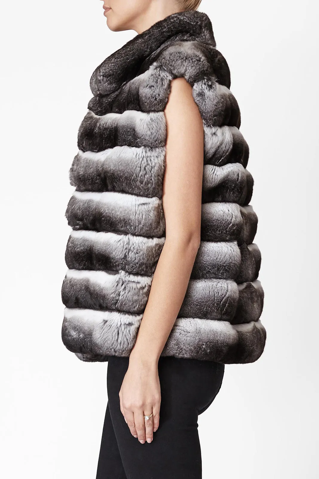 Alice Women's Chinchilla Fur Vest