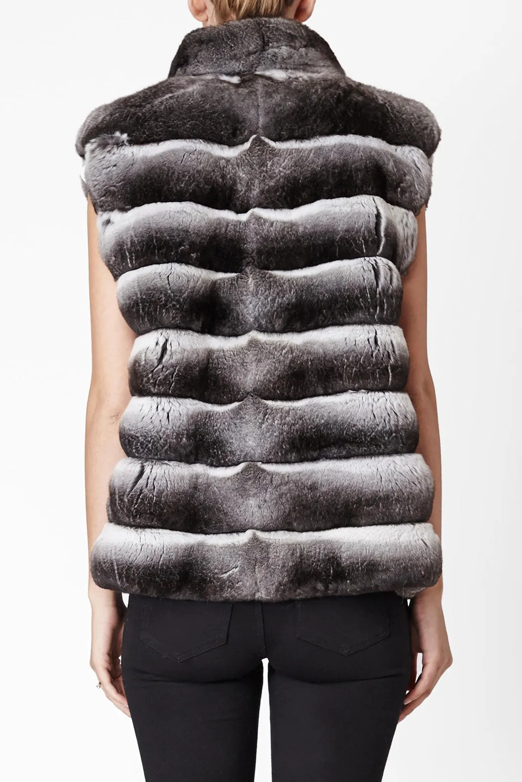 Alice Women's Chinchilla Fur Vest