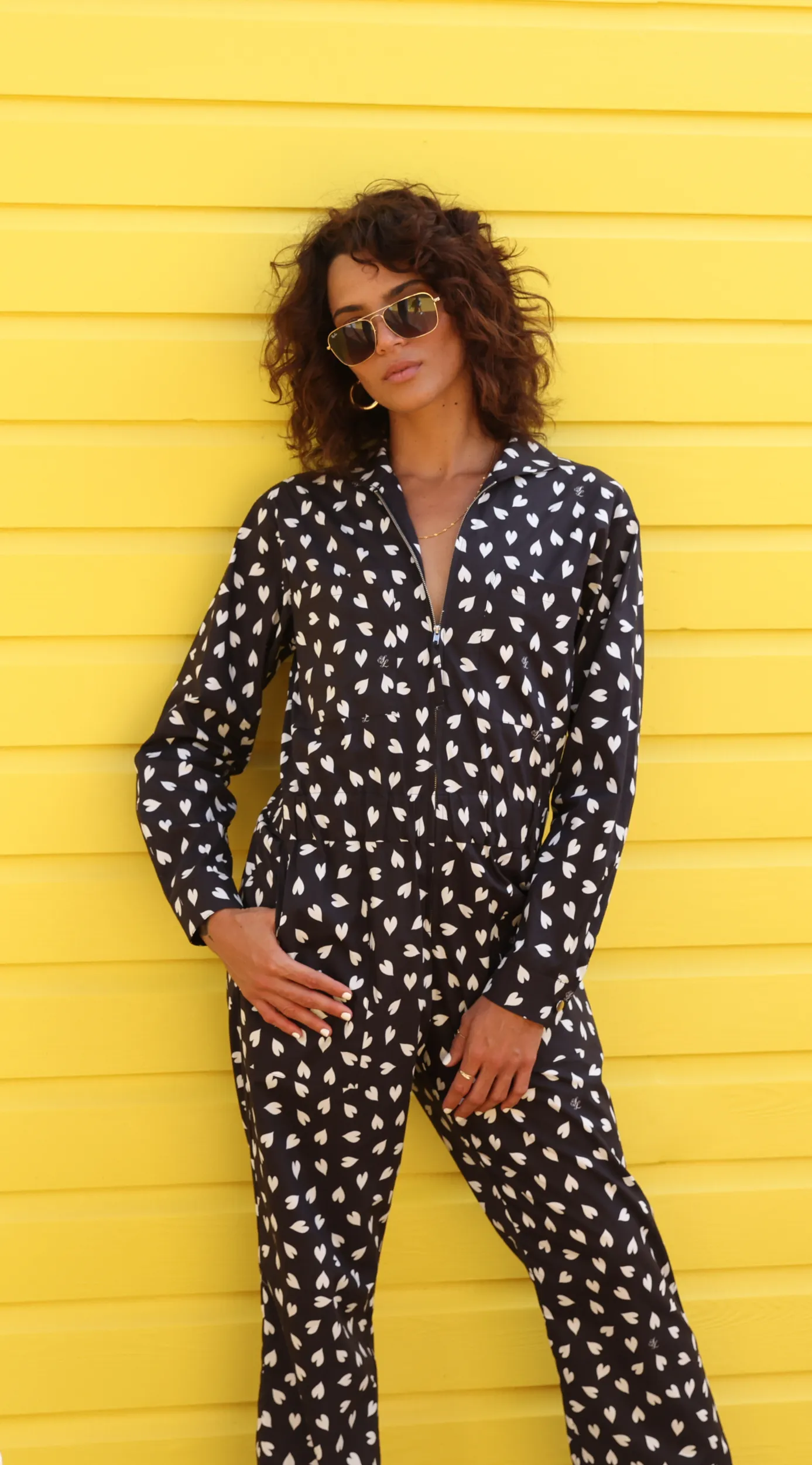 Amelia Jumpsuit | Love print