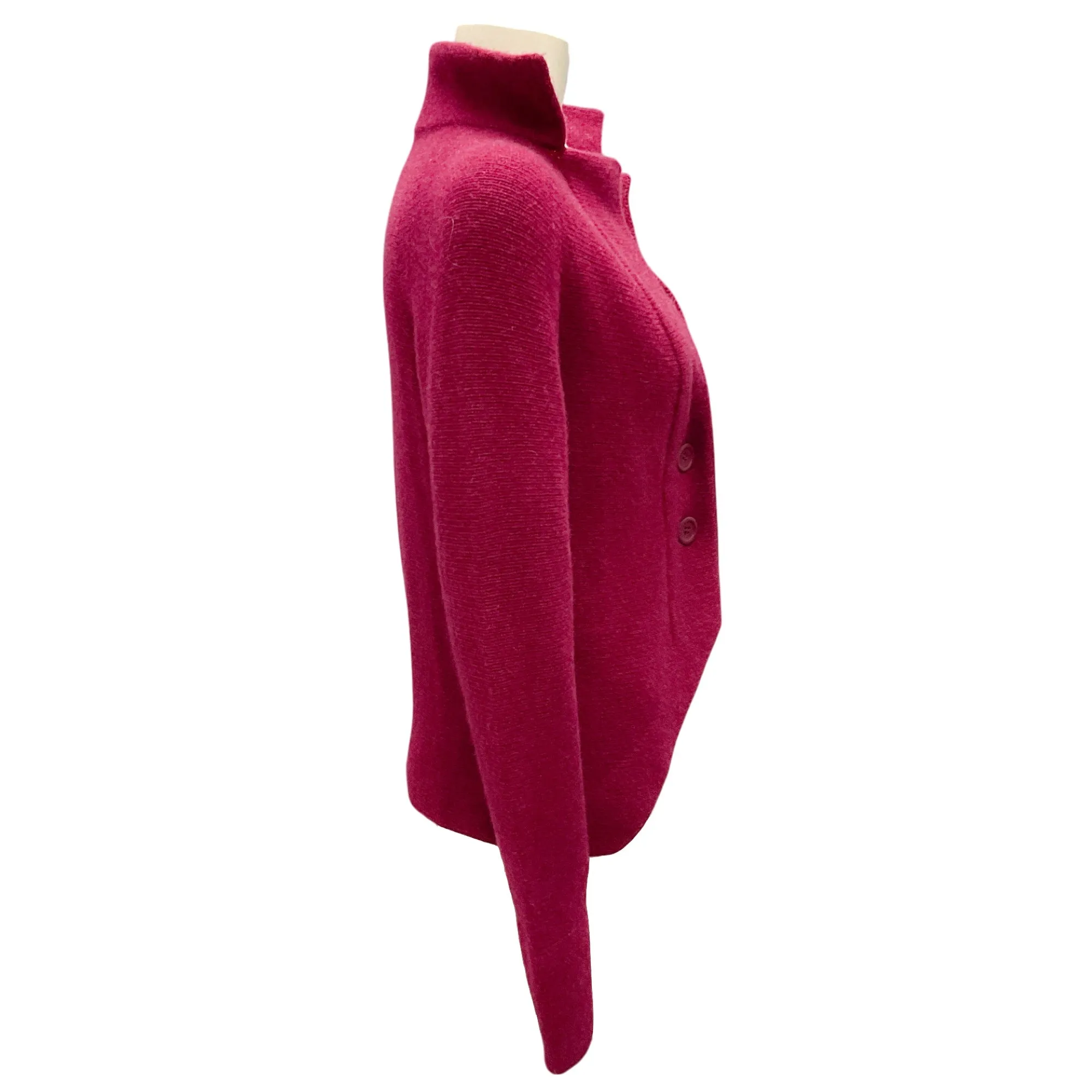 Amina Rubinacci Plum Wool and Cashmere Knit Sweater