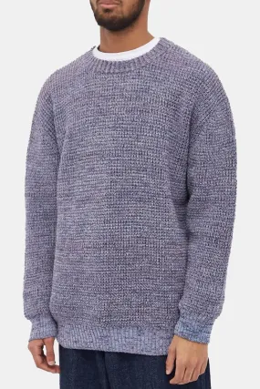 Anonymous Ism Mix Crew Neck Knit (Purple/Blue)