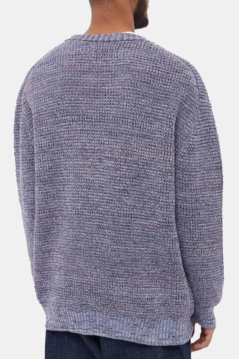 Anonymous Ism Mix Crew Neck Knit (Purple/Blue)