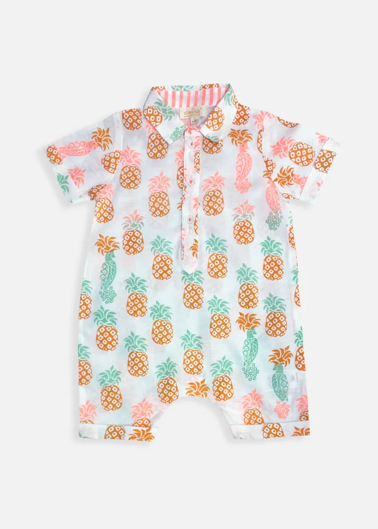 Baby Boy Romper Pineapple