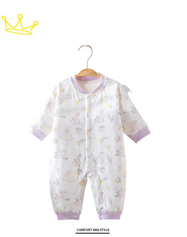 Baby's Cute Animals Print Design Autumn Jumpsuit (4 Designs)