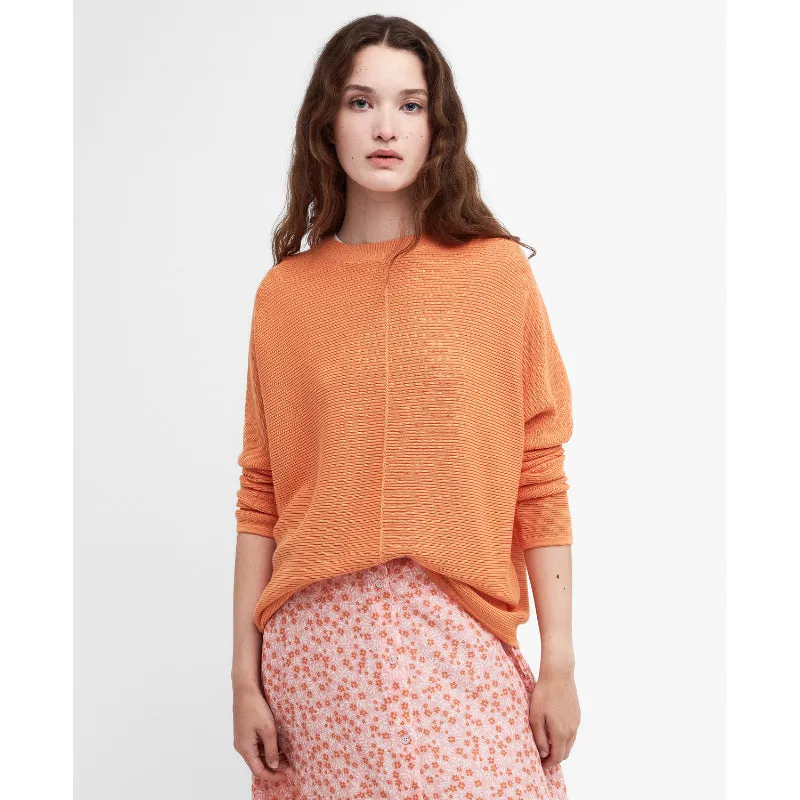 Barbour Bickland Ladies Knitted Jumper - Apricot Crush