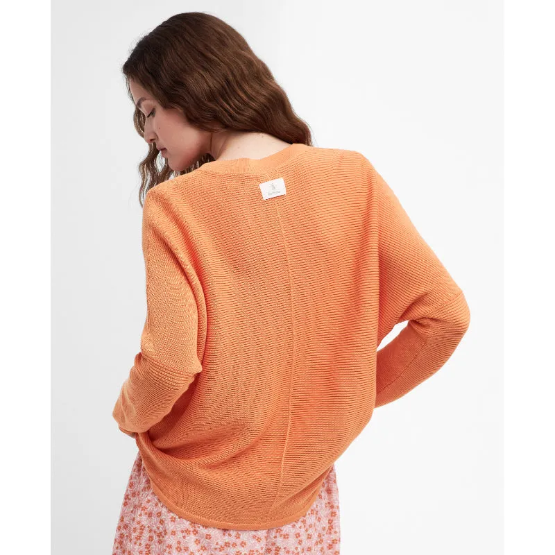 Barbour Bickland Ladies Knitted Jumper - Apricot Crush