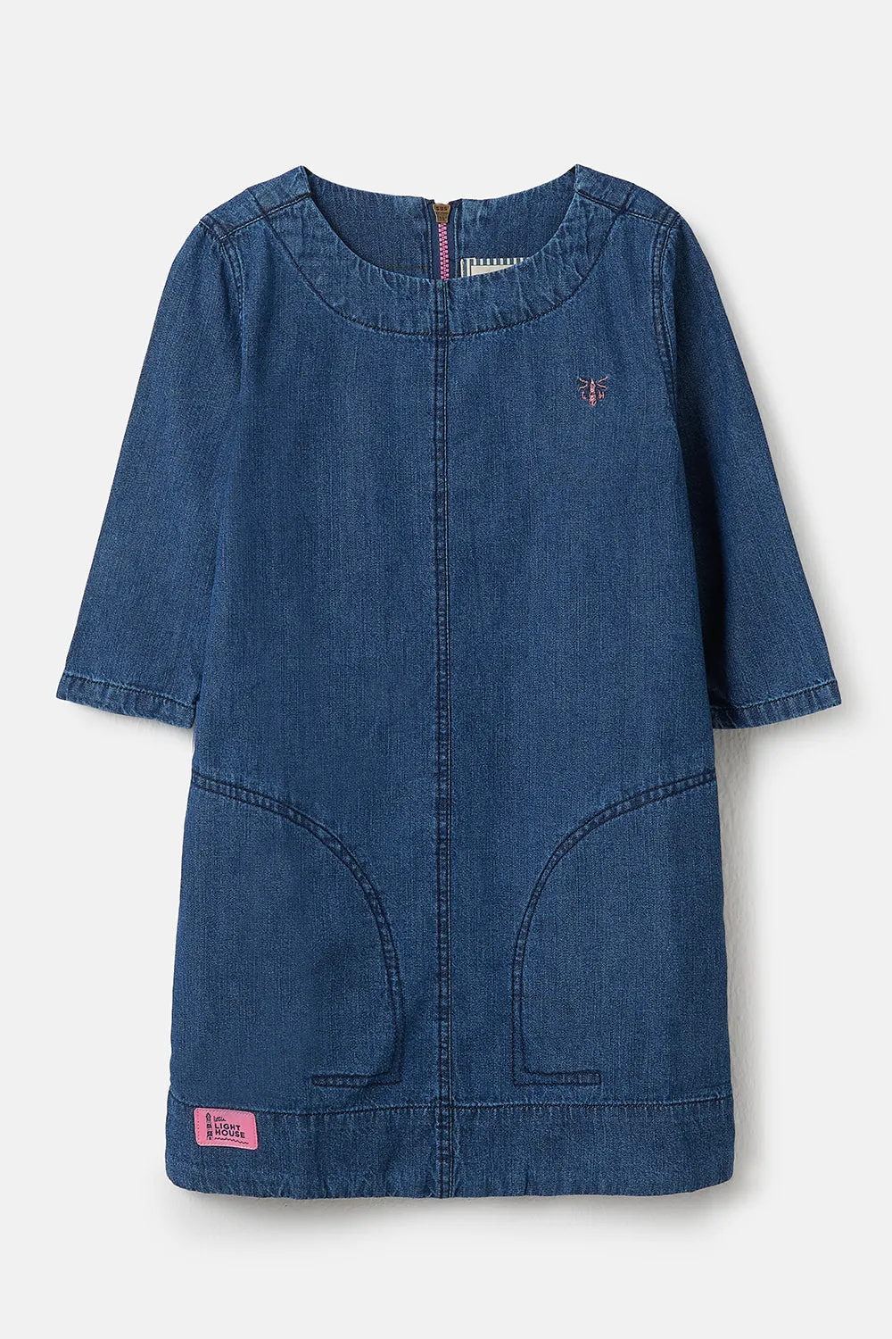 Belle Dress - Washed Denim