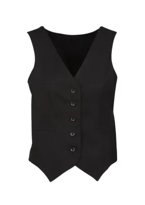 Biz Corporates Womens Peaked Vest with Knitted Back 50111