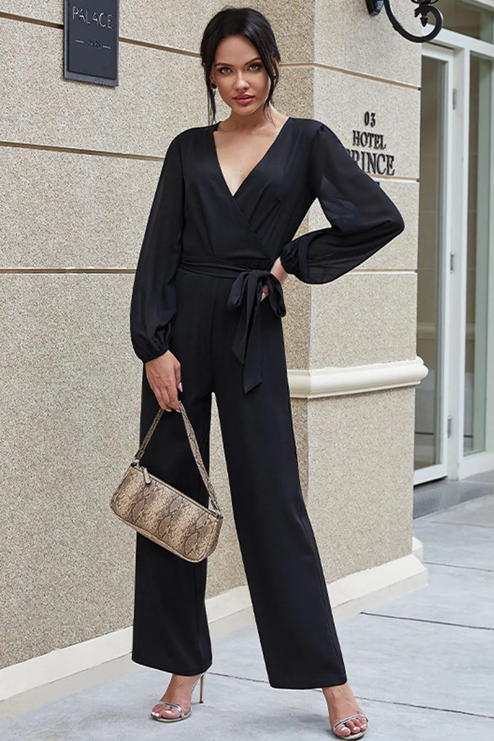 Black High Waist Jumpsuit