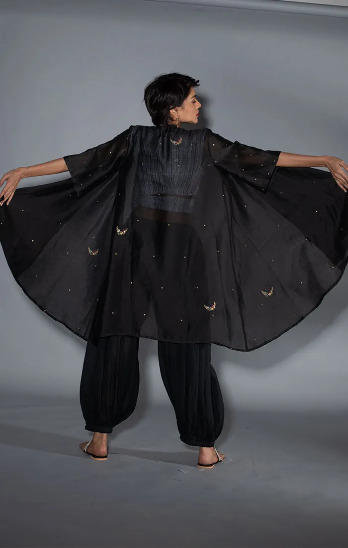 Black Kaftan Overlay