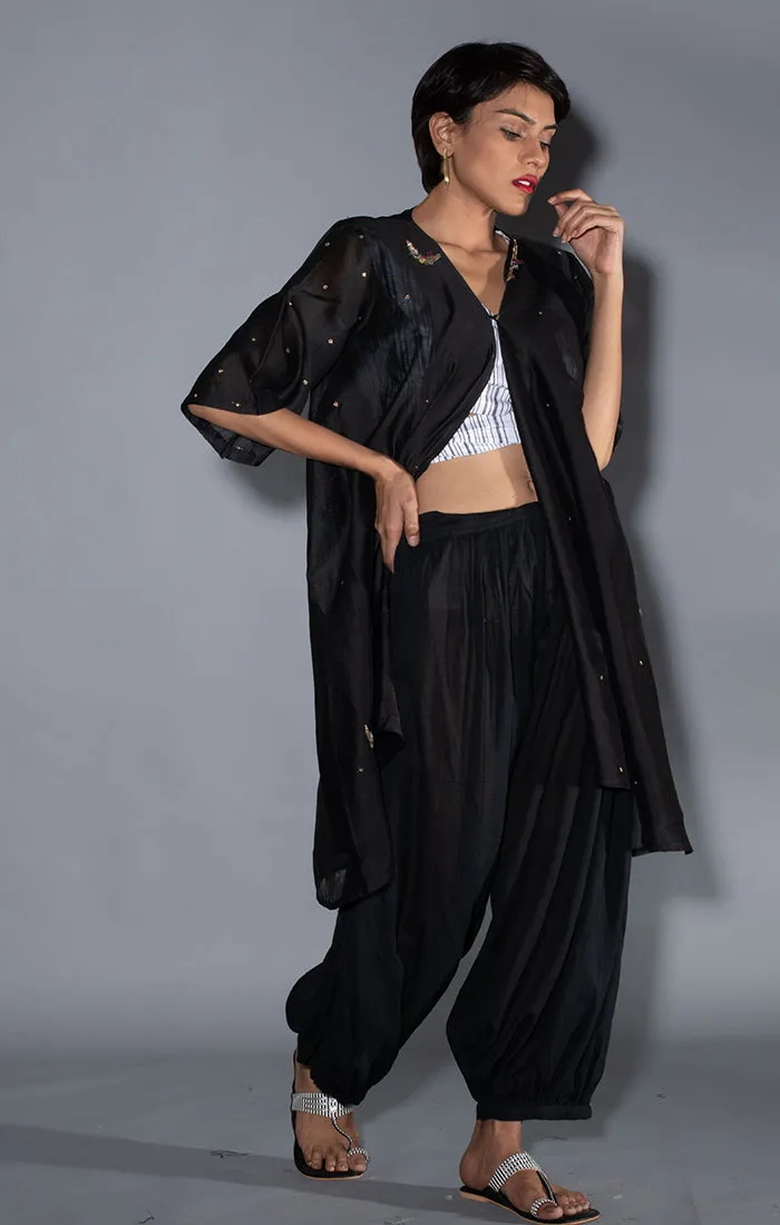 Black Kaftan Overlay