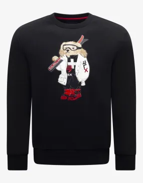 Black Ski Bear Logo Sweatshirt