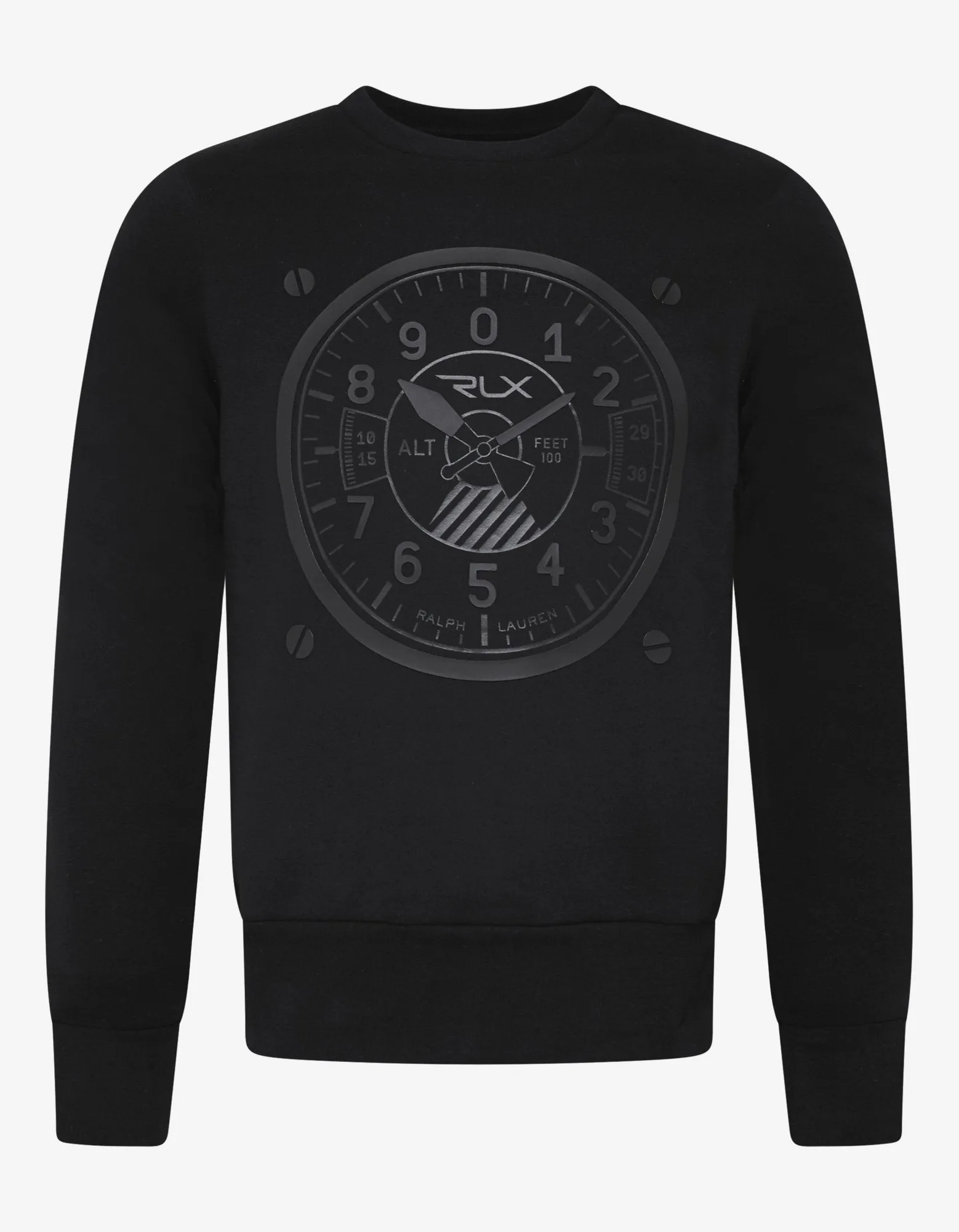 Black Watch Dial Print Sweatshirt