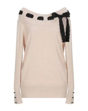 Blumarine Women Jumper Beige 10 UK