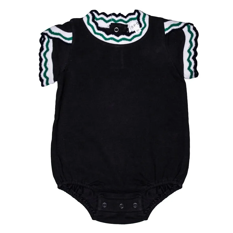 Bopop Navy Polo Romper