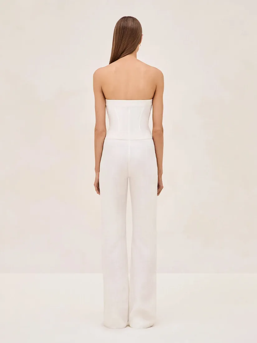 Breslin Jumpsuit White