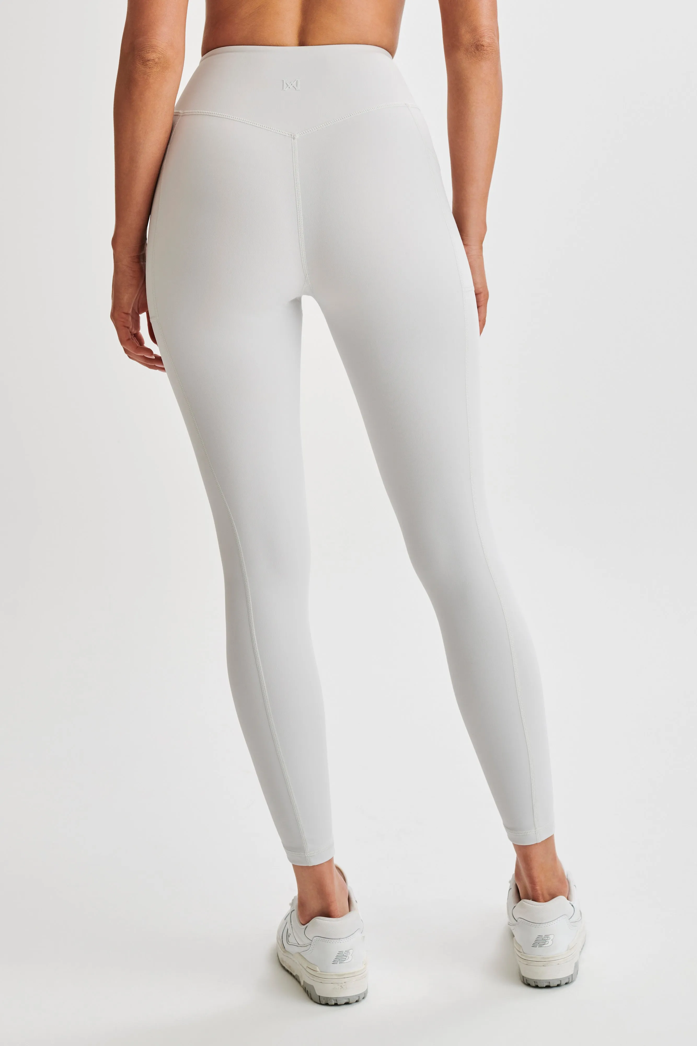 Briar V Back Leggings With Pockets - Ice Grey