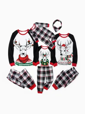 Christmas Reindeer Patterned Family Pajama Set