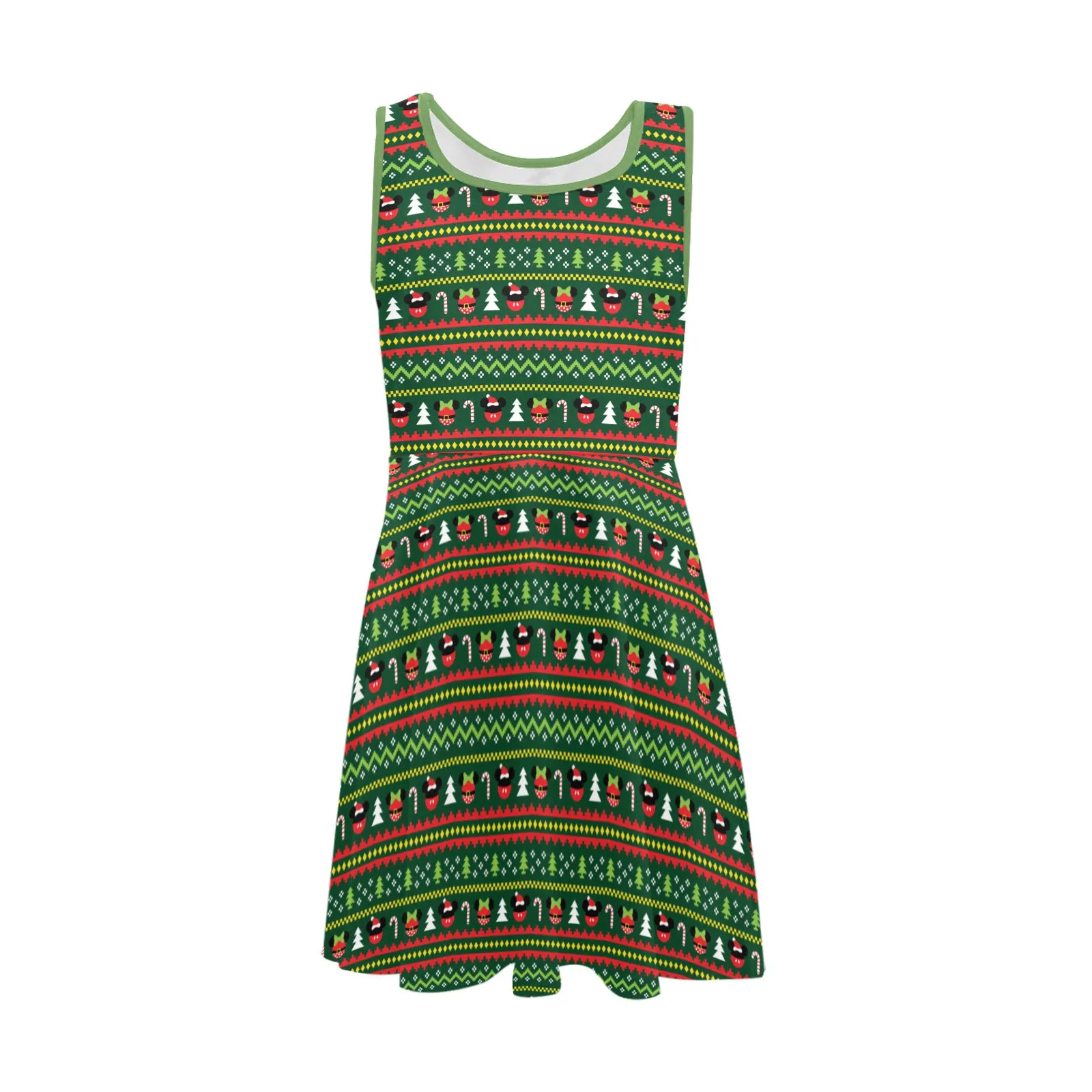 Christmas Sweater Girls' Sleeveless Sundress