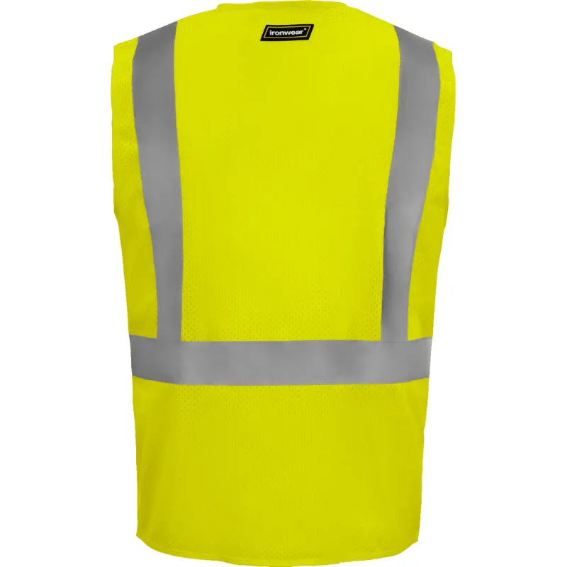 Class 2 Flame Retardant Reflective Vest (Hi Vis Lime)