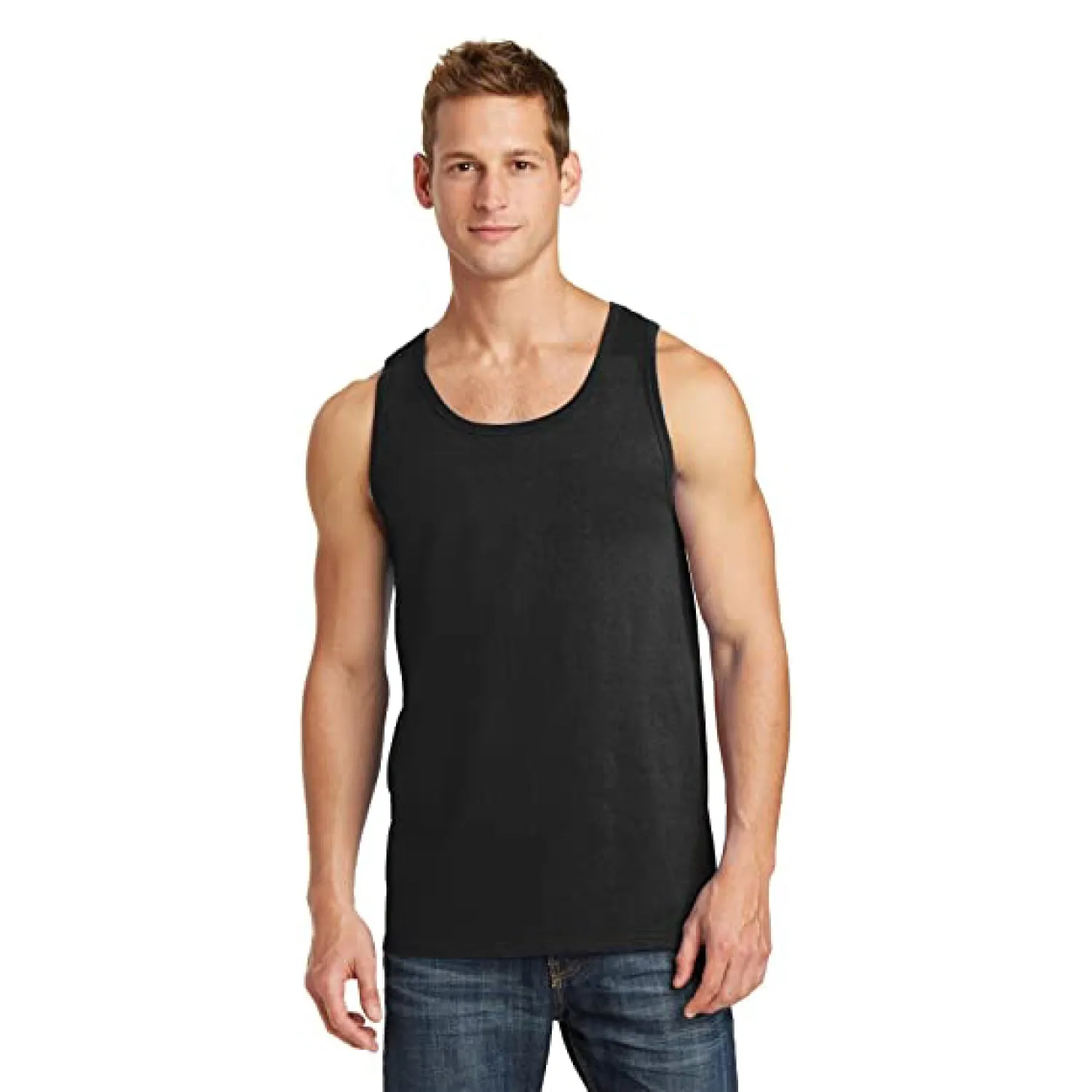 Classic Black Sleeveless Vest (Pack of  6)