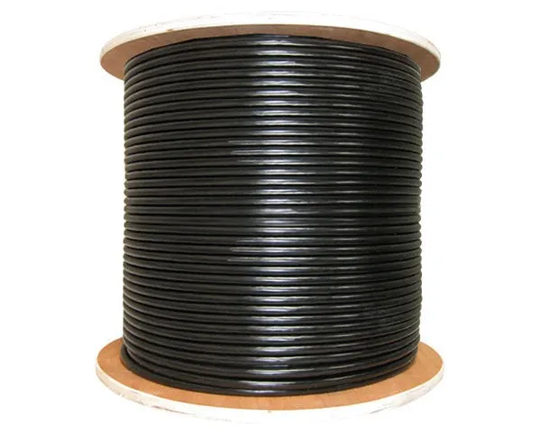 Coaxial Cable-MIG-600 Low Loss RF Cable, Solid BCCA Conductor, 90% TC Braiding, AL Foil Shield, 250ft, and 500ft - Black