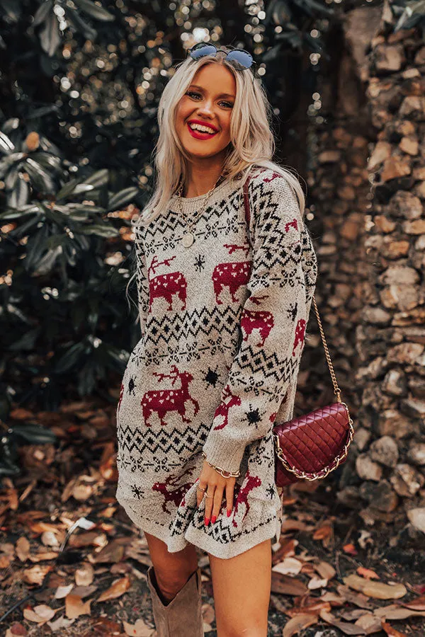 Cocoa And Christmas Sweater Dress