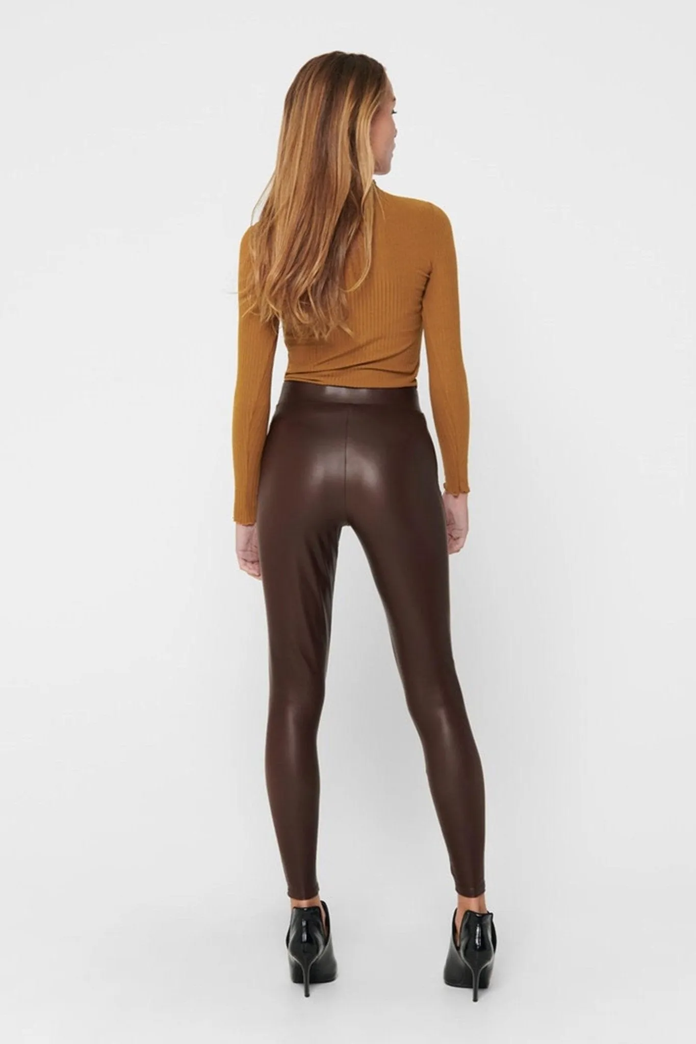 Cool Coated Leggings - Black