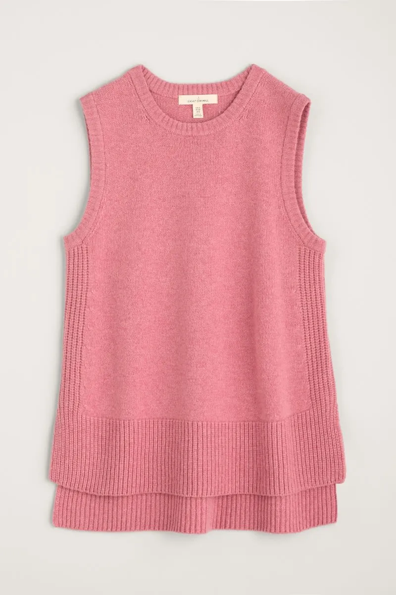 Coupling Knitted Vest - Wild Rose