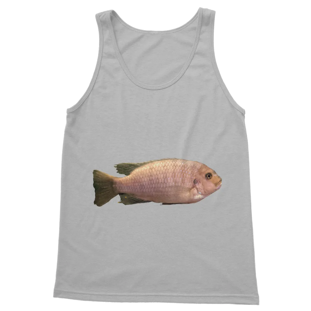 Cream Peach Fish Classic Adult Vest Top