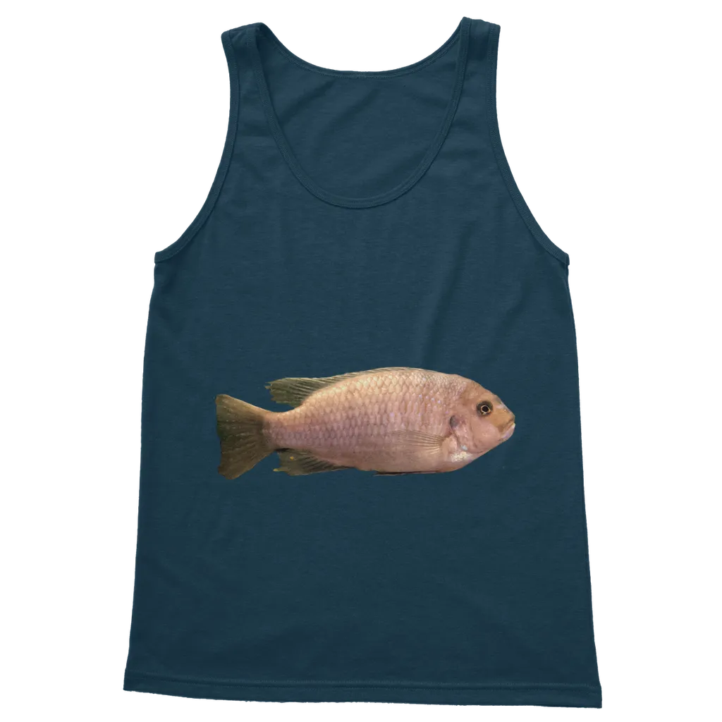 Cream Peach Fish Classic Adult Vest Top