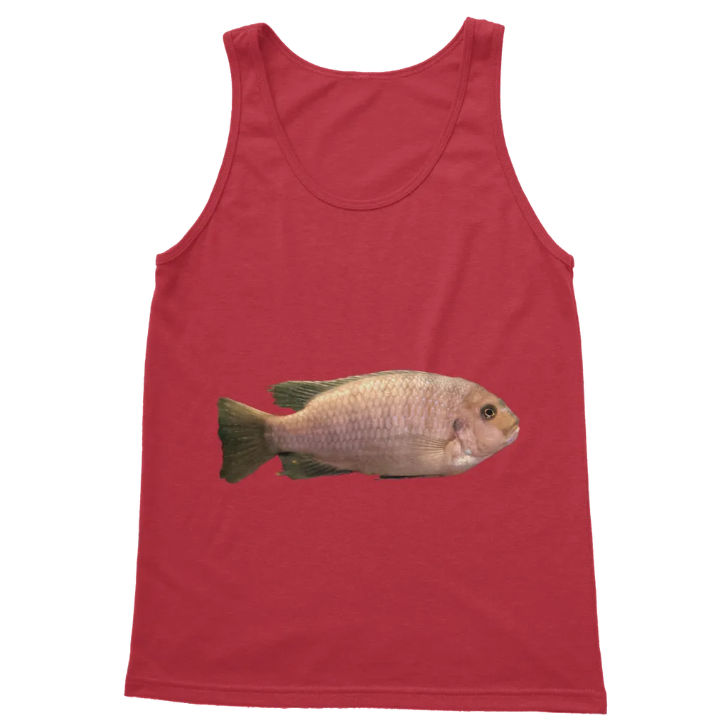 Cream Peach Fish Classic Adult Vest Top