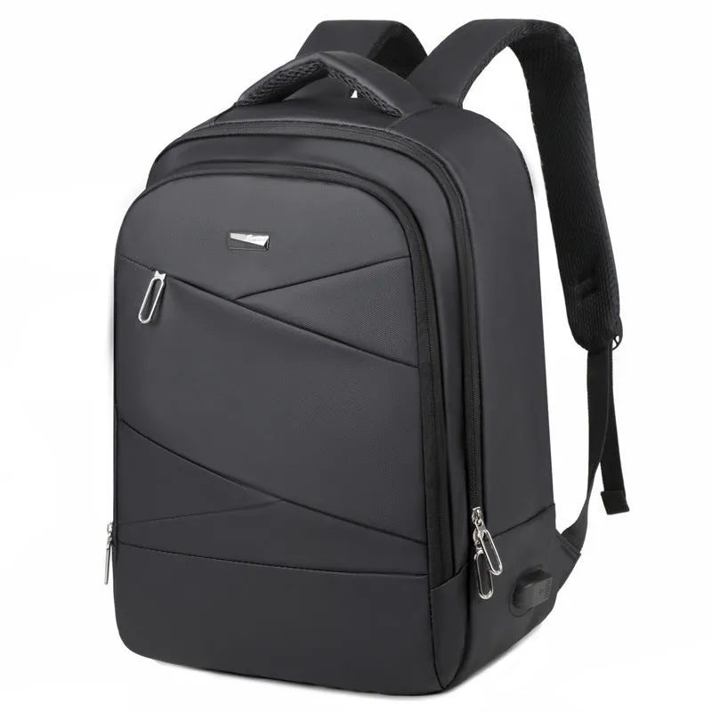 Cross-Border New Arrival Computer Bag Men's Multi-Functional Business Casual Backpack Derm Simple Large Capacity Waterproof Rucksack Men