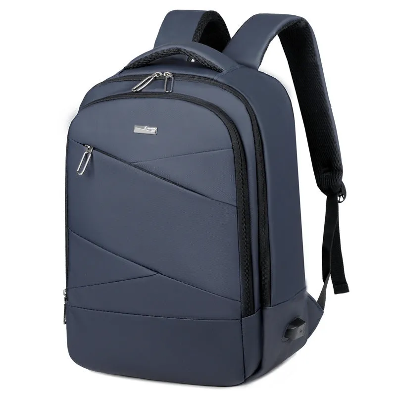 Cross-Border New Arrival Computer Bag Men's Multi-Functional Business Casual Backpack Derm Simple Large Capacity Waterproof Rucksack Men