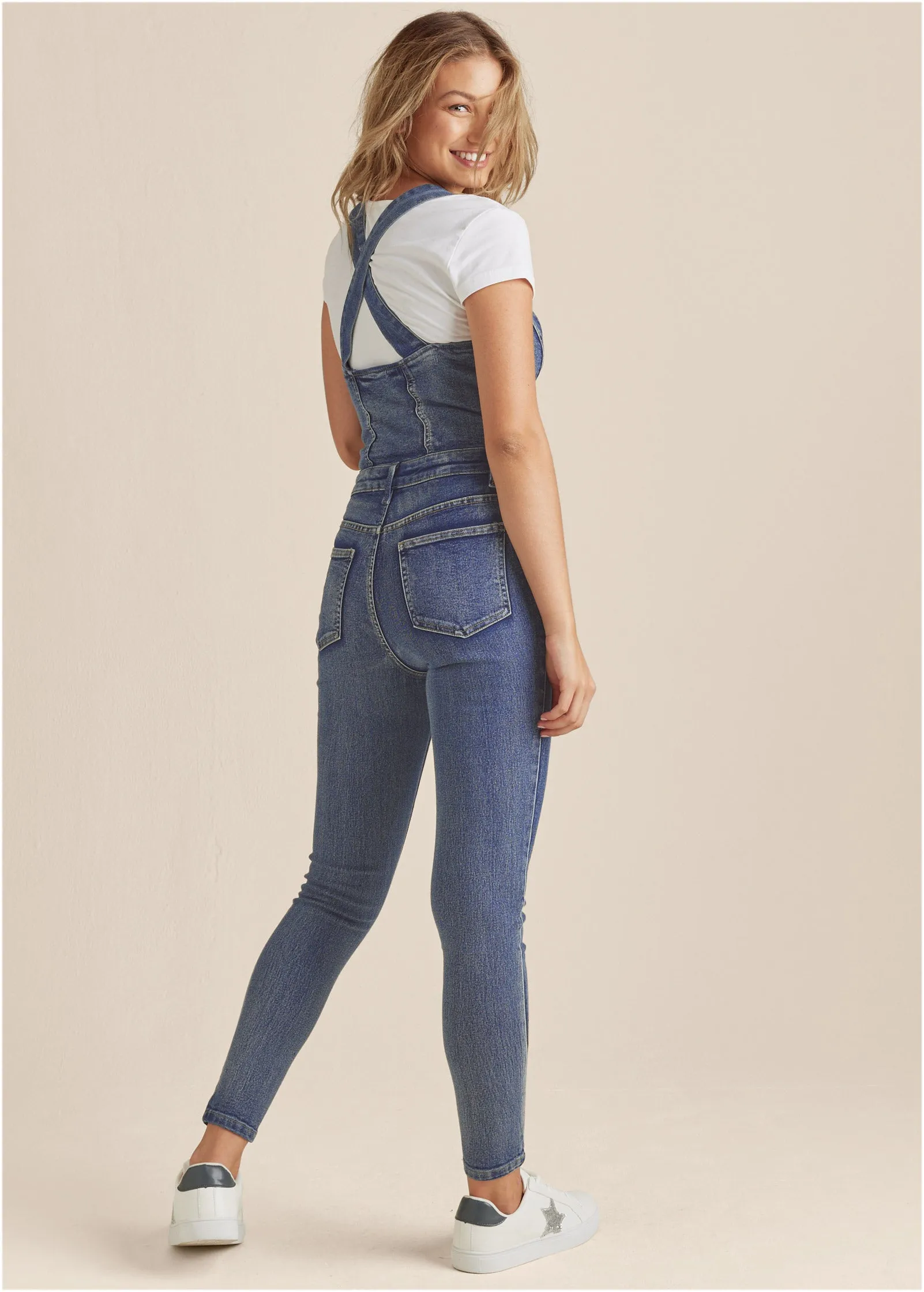 Denim Overalls - Medium Wash